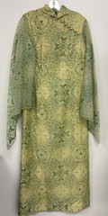 Vintage Alfred Shaheen 1970’s Hawaiian Maxi Dress Angel Sleeves – Butterflies