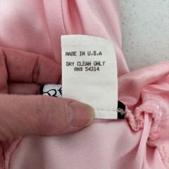 Be Smart Y2K Pink Satin Empire Maxi Dress Size 6 Vintage 90s Fairy Prom Hoco
