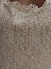 VTG Satin Lace Drop Waist Flapper Maxi Dress Roaring 20s styL 50 ETHEL CANE ESQU
