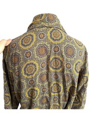 Vintage Viyella Wool Blend Housecoat Robe – Small 🇬🇧