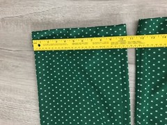 ILGWU Pants Vintage Green White Polka Dot Bell Bottom Womens See Photos For Size