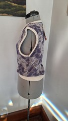 vintage deadstock sweater vest women’s Kmart Purple White Retro Top Original Tag