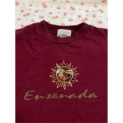 vintage ensenada beach embroidered sun graphic tee