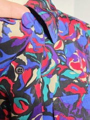 Vtg 90’s Worthington Boho Preppy M Button Down Career Retro Fringe Fairy Cottage
