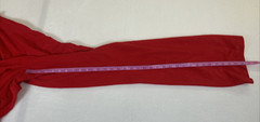 Vintage Ladies Red One Piece Jumper Romper Pantsuit 11/12 Acetate/Nylon Charity