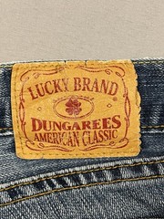 Vintage Lucky Brand Womens Blue Jeans Sz 2/26 Dungarees Made in USA Button Fly