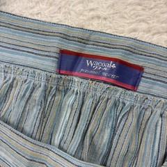 WACOAL JAPAN Vintage Night Dress Nightgown Maxi Length Lace blue nightie