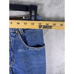 Vintage Lawman Western High Waisted Tapered Leg Blue Denim Jeans Womens 7 25×31