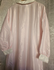 vintage Barbizon Night Gown Woman XL Pink Long sleeves lace