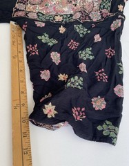 Platinum By Dorothy Schoelen O/S Boho Open Front Jacket Floral Art To Wear