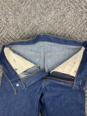 Vintage 80’s Levi’s 716 Saddleman Student Jeans 26×30 Rinsed Denim NOS