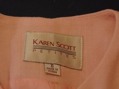 Karen Scott Petites Women’s Vintage Pink 4 Button Assymetric Blazer NWT Size 8P