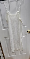 Vintage Vanity Fair White 36 Full Slip Nightgown 1950’s Nylon Machine Washable