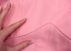 Vtg Women’s 70s Bubblegum Pink Polyester Maxi Dress W/ Halter Top S/M 1970s