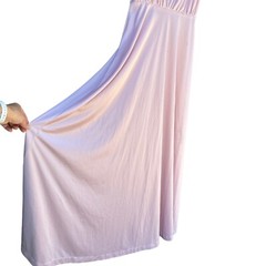 Vintage Eve of MIlady Lavender 70s 80s Satin Lace Cover Prom Bridesmaid Dress Si