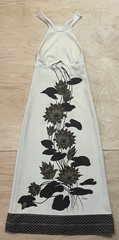 Vintage Alfred Shaheen Dress Halter Neck Maxi Floral 70s Dress