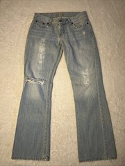 Y2K Vintage BKE Women’s Jeans Size 26X31.5 Low Rise Flare Light Wash