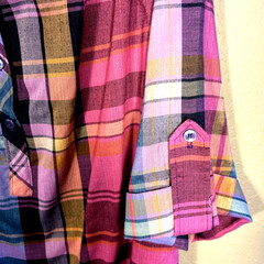 Vtg Miss Fashionality Blouse Shirt Roll Tab Sleeves Front 1/3 Down Buttons 13/12