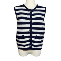 JOIE Old Money Sleeveless Cardigan vest Size Medium