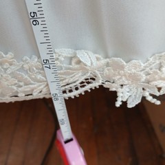 JCPenney Fashions Vintage Wedding Dress Train Long Sleeve Blouson Union Tag Sz10
