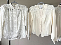 19pc lot Vintage Secretary Blouse lot Various sizes