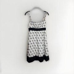 Vintage My Michelle Spaghetti Strap Dress Floral Embroidery Size 9