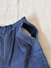 1960s Vintage Jantzen Blue Faded Zip Cotton Twill Shorts Women’s 25” Xs S