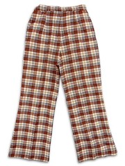1970s Womens High Waisted Bell Bottom Pants Rust Orange Hippie Boho 27×28