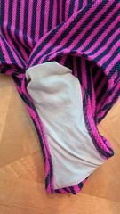 Vintage 80s Robby Len Magenta Black Textured One Piece Swimsuit Probable Sz S