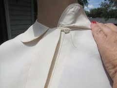 VINTAGE 30S/40S OFF WHITE/ IVORY SUIT DICKIE NOS
