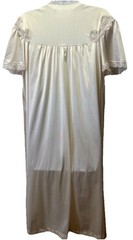JC Penney Vintage Two-Piece Nylon Nightgown Robe Peignoir Set S / M Ivory Silky