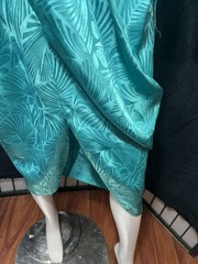 Beautiful Vintage Ashlee California Turquoise Size 8 Split Front Dress USA Made
