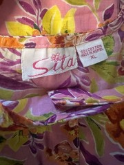 Vintage Floral Cotton 2 Dress Lot Made In Nepal Boho Cottagecore XL