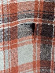 VTG 70s Pendleton Board Shirt Womens Flannel Brown Plaid LS Button Up 16 Read!