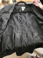 Patra Vintage Velvet Blazer Siz 8 Black Pearl Scattered Rhinestone Button Jacket