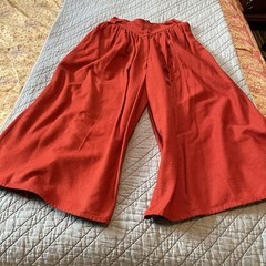 VTG Carole Little for Saint Tropez West Gaucho Women’s 6 100% Silk 70s Yoke Rust