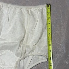 VTG Carole Lot of 3 Granny Panties Sz 7 White 100% Cotton Gusset USA Underwear