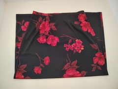 Vintage Requirements Floral Maxi Skirt Black Red Grunge 90s Y2K Size Small Boho