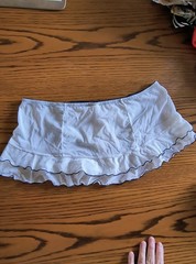 Sexy Satin Panty Silky Skirted Thong Panties