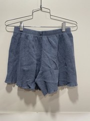 Vintage Made In USA Sostanza Shorts Medium Blue VGUC Cotton Polyester