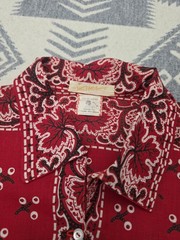 Vintage 30s Saks Fifth Avenue Todas Cosas Bandana Print Novelty Shirt Women’s S