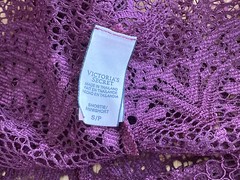 723 Victoria’s Secret 5/Small Burgundy Open Lace Cheeky Shorty Panty #61 NWOT