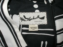 Mr. Blackwell Women’s Vintage Long Dress 1960’s Black and White Sleeveless New