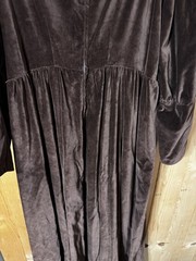 VTG REN FAIRE MAXI DRESS BROWN VELVET TAPESTRY DETAIL Women’s L? Renaissance