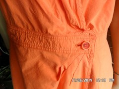 KRIZIA THEN VINTAGE ORIGINAL 80s Cotton Dress/Dress Size 48 Orange