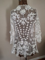 Vintage Edwardian EXQUISITE Irish Crochet Fancy Day Jacket