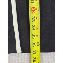 Gay Gibson Ruth Norman Vintage 60s Dress Coat Mod Nautical Gold Button Black 8