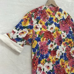 Vintage Units USA Women’s Blouse Size 2 Floral Button Up Retro Flair Shirt Top