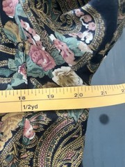 Vintage Star Of India Rayon Made In Nepal Women’s Floral Paisley Button-Down SM