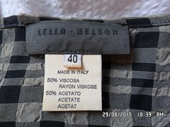 Abito/Dress LELLA NELSON donna ORIGINALE VINTAGE anni 80 tg 40 a quadretti